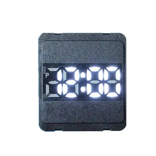Elektroniczny mechanizm zegarka z niebieską diodą LED
