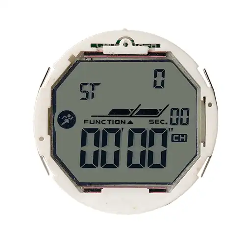Elektroniczny mechanizm zegarka z synchronizatorem LCD