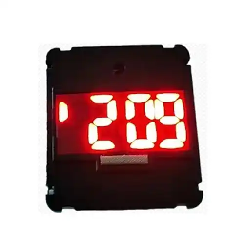 Elektroniczny mechanizm zegarka z czerwoną diodą LED